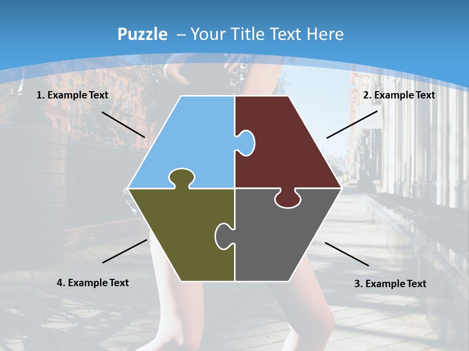 Human Posing Black PowerPoint Template