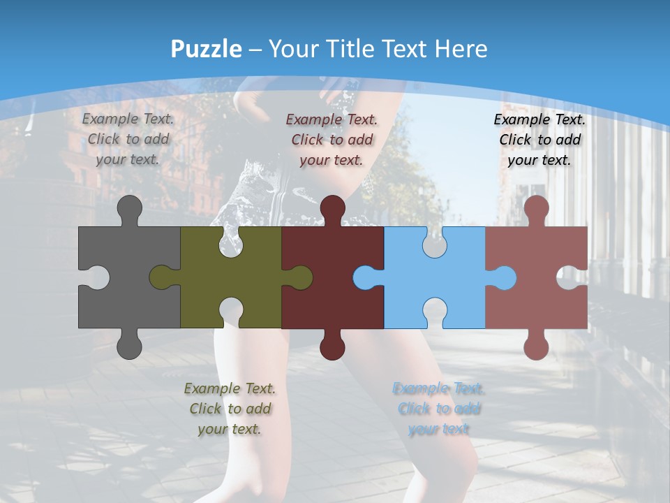 Human Posing Black PowerPoint Template