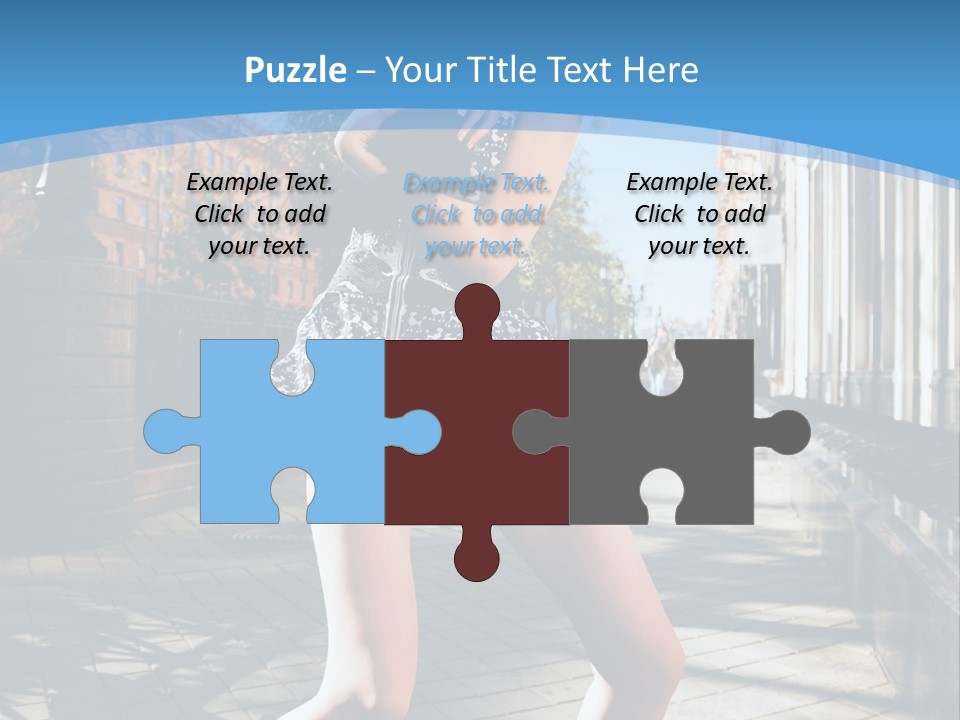 Human Posing Black PowerPoint Template