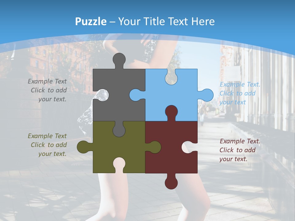 Human Posing Black PowerPoint Template