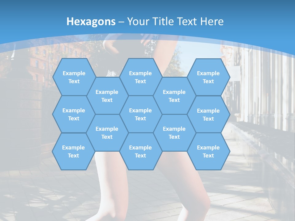 Human Posing Black PowerPoint Template