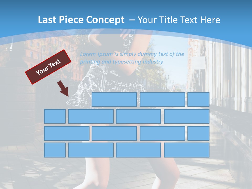 Human Posing Black PowerPoint Template