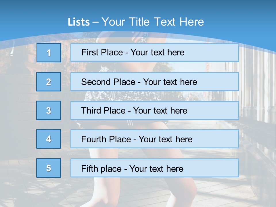 Human Posing Black PowerPoint Template