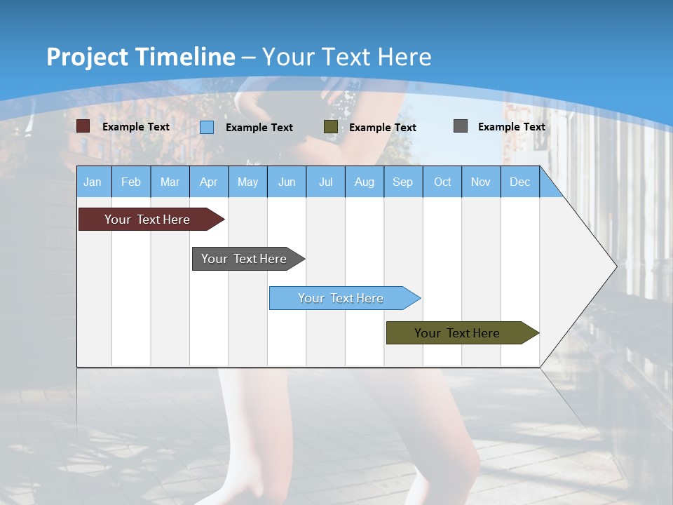 Human Posing Black PowerPoint Template