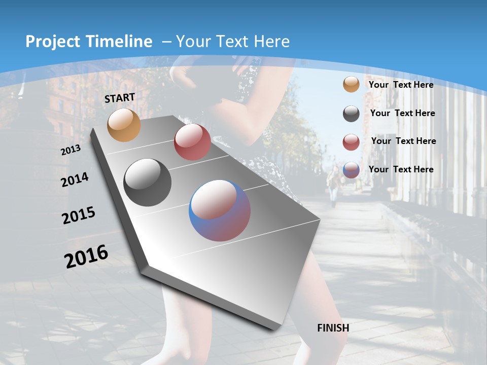 Human Posing Black PowerPoint Template