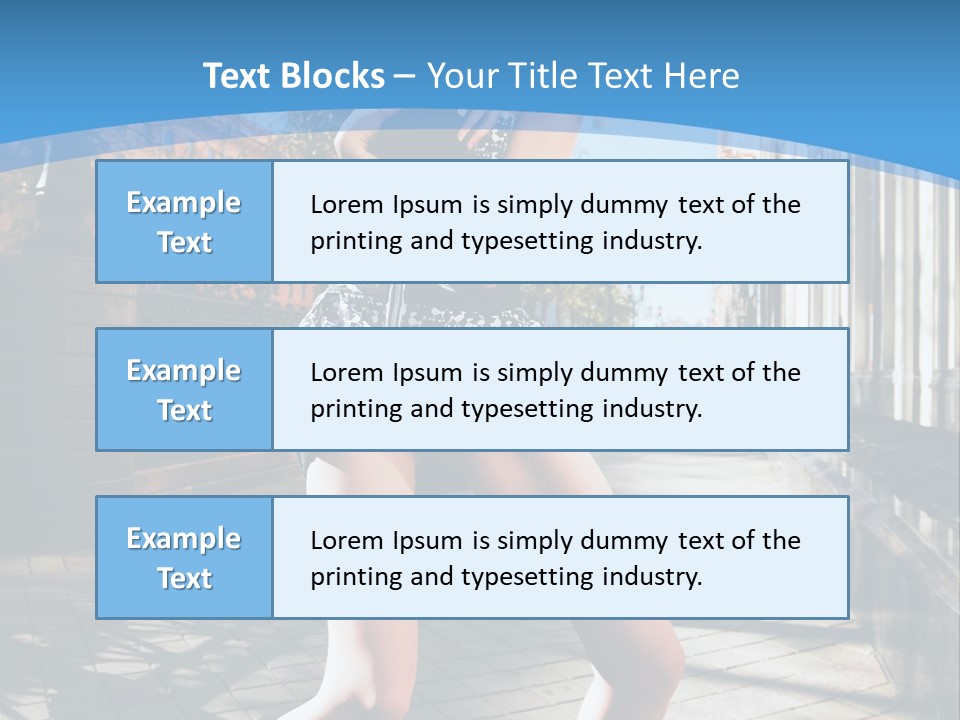Human Posing Black PowerPoint Template