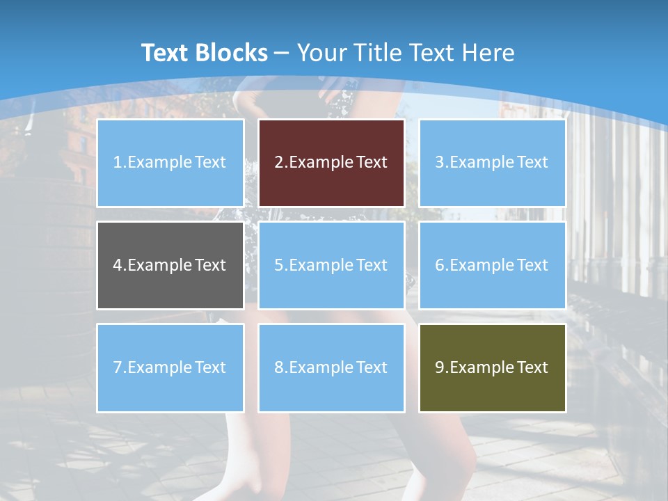 Human Posing Black PowerPoint Template