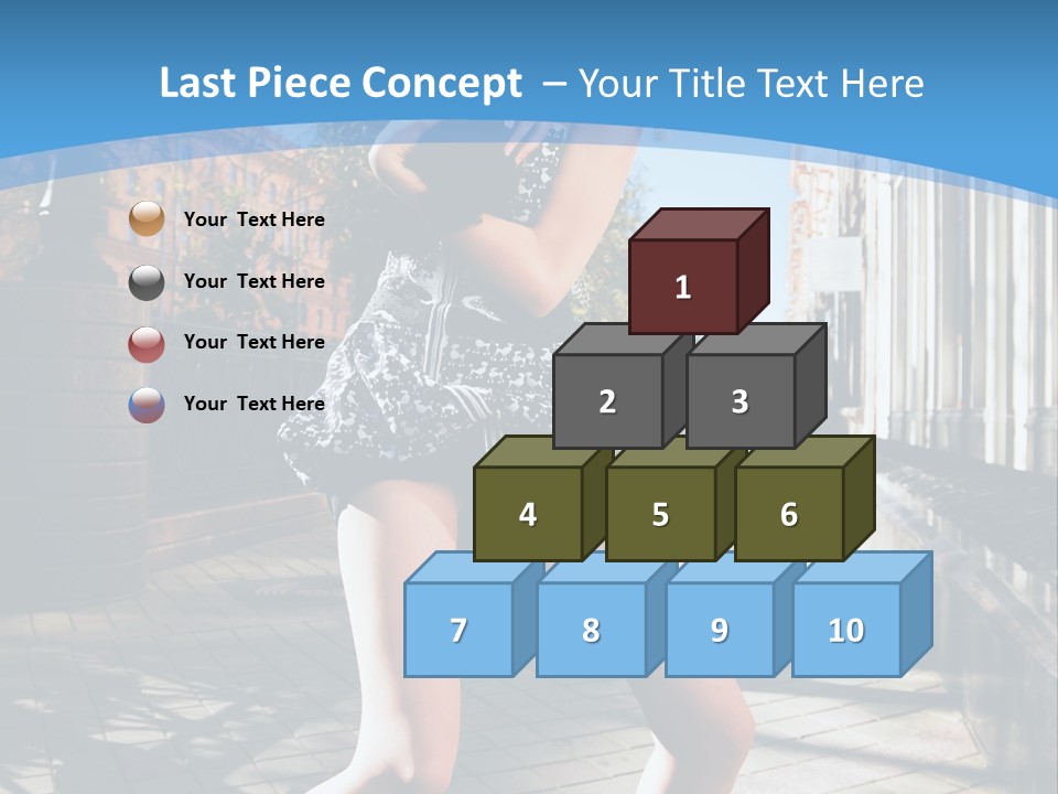 Human Posing Black PowerPoint Template