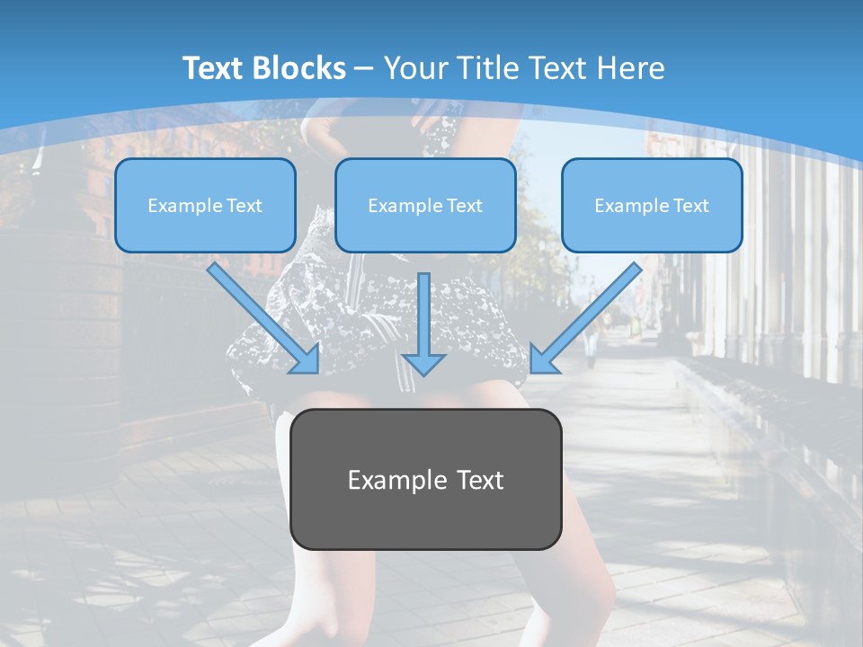 Human Posing Black PowerPoint Template