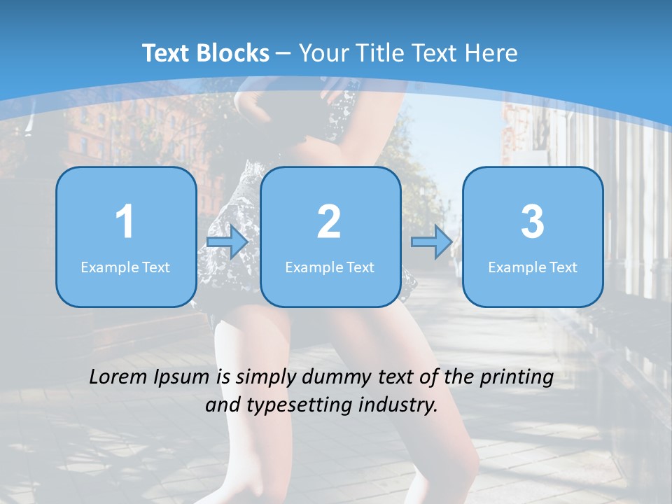 Human Posing Black PowerPoint Template