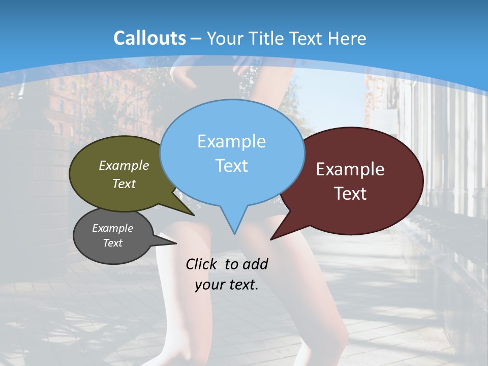Human Posing Black PowerPoint Template