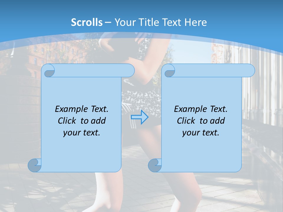 Human Posing Black PowerPoint Template