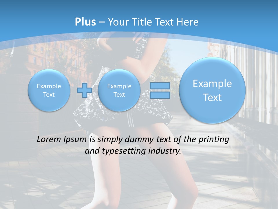 Human Posing Black PowerPoint Template