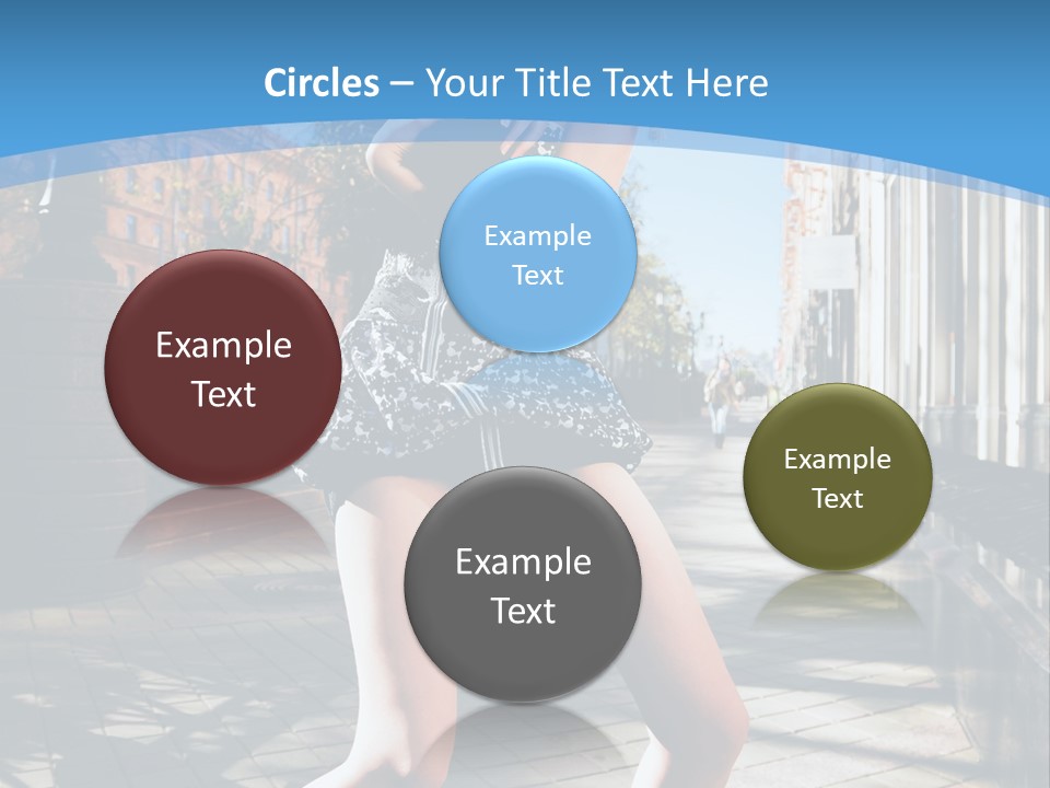 Human Posing Black PowerPoint Template