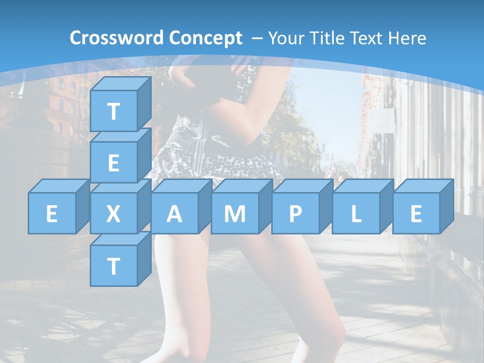 Human Posing Black PowerPoint Template