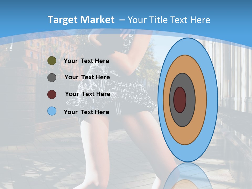 Human Posing Black PowerPoint Template