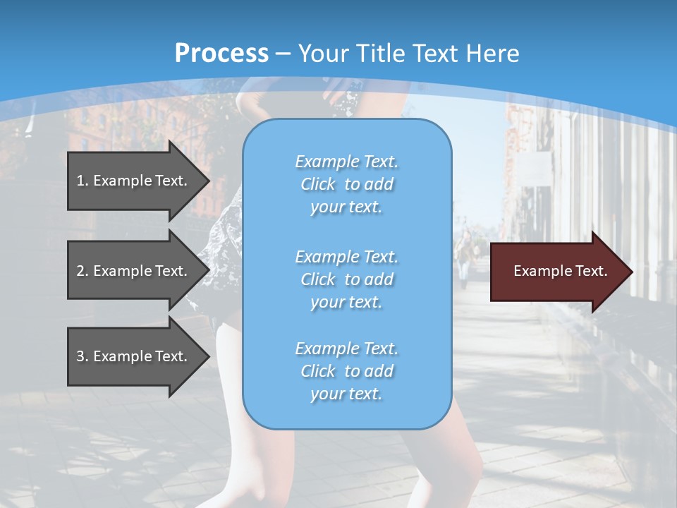 Human Posing Black PowerPoint Template