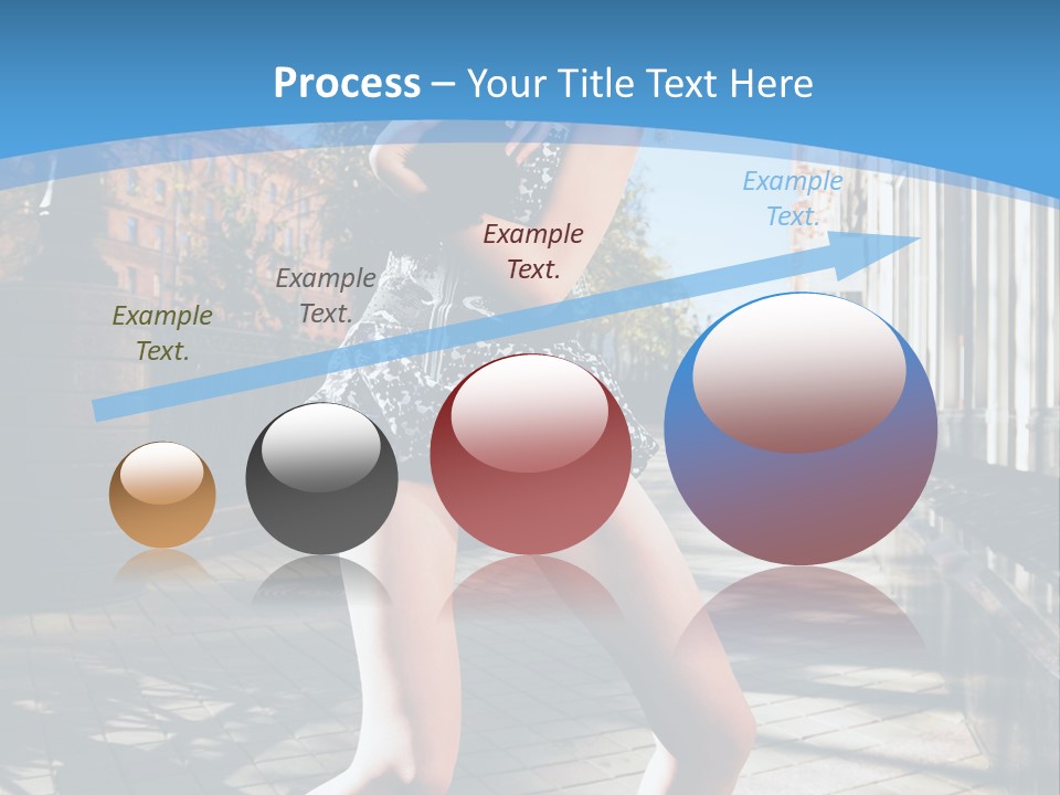 Human Posing Black PowerPoint Template