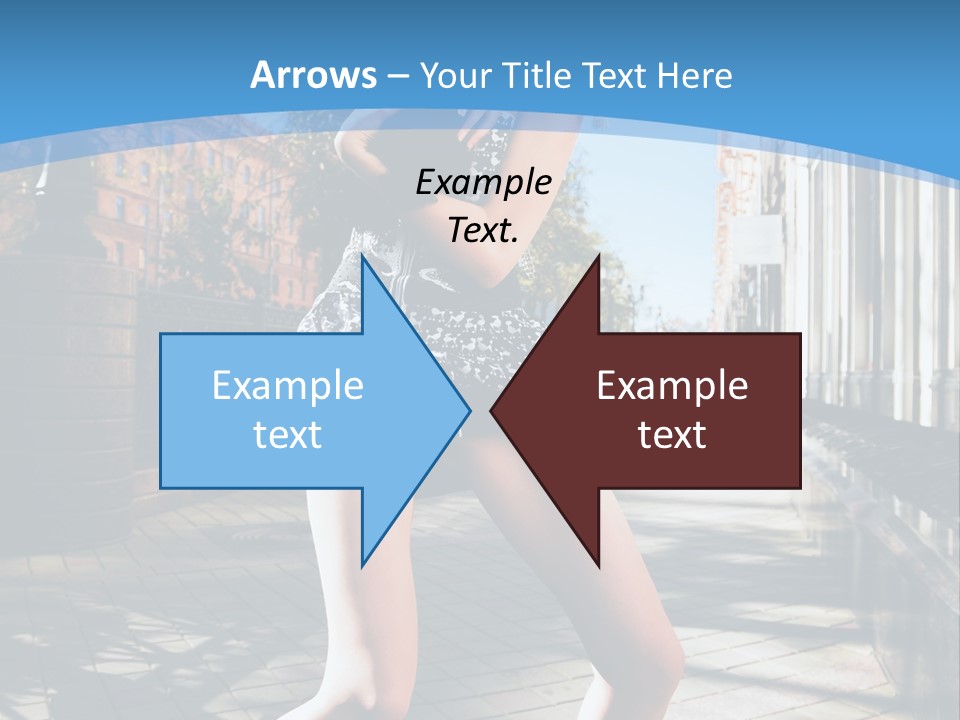 Human Posing Black PowerPoint Template