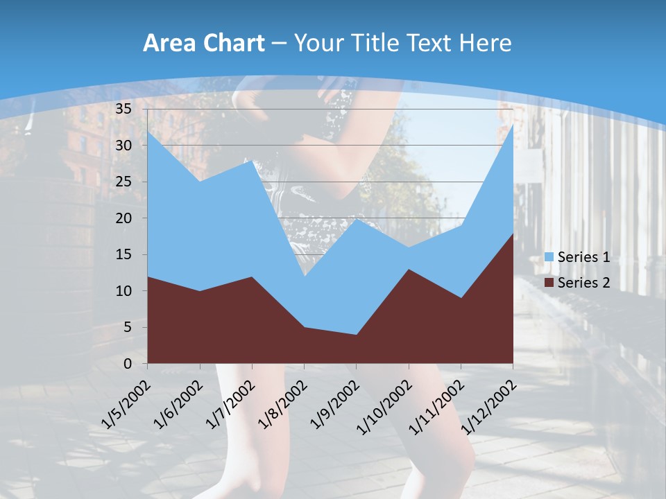 Human Posing Black PowerPoint Template