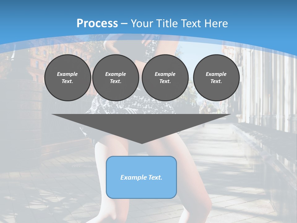 Human Posing Black PowerPoint Template