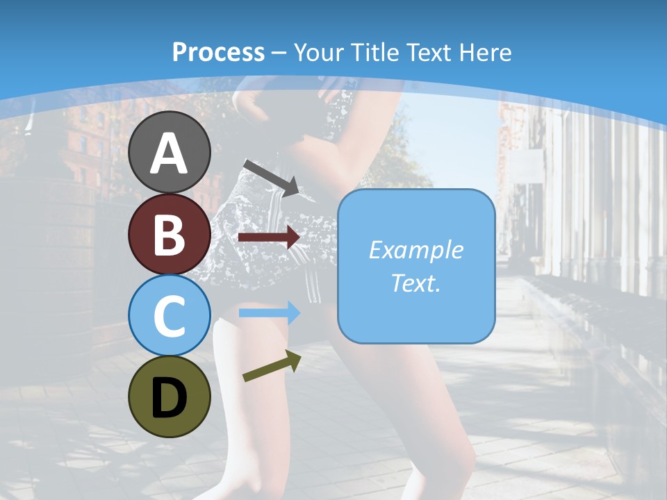 Human Posing Black PowerPoint Template