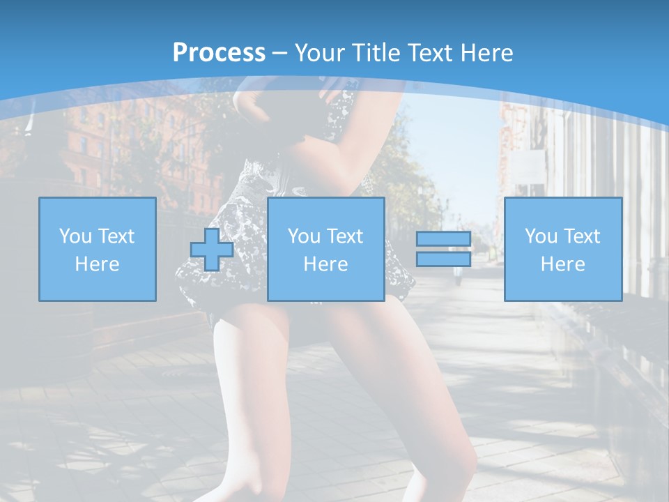 Human Posing Black PowerPoint Template