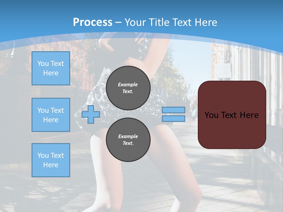 Human Posing Black PowerPoint Template