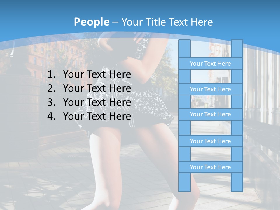 Human Posing Black PowerPoint Template