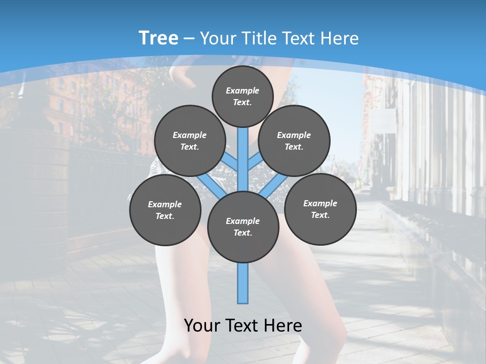 Human Posing Black PowerPoint Template
