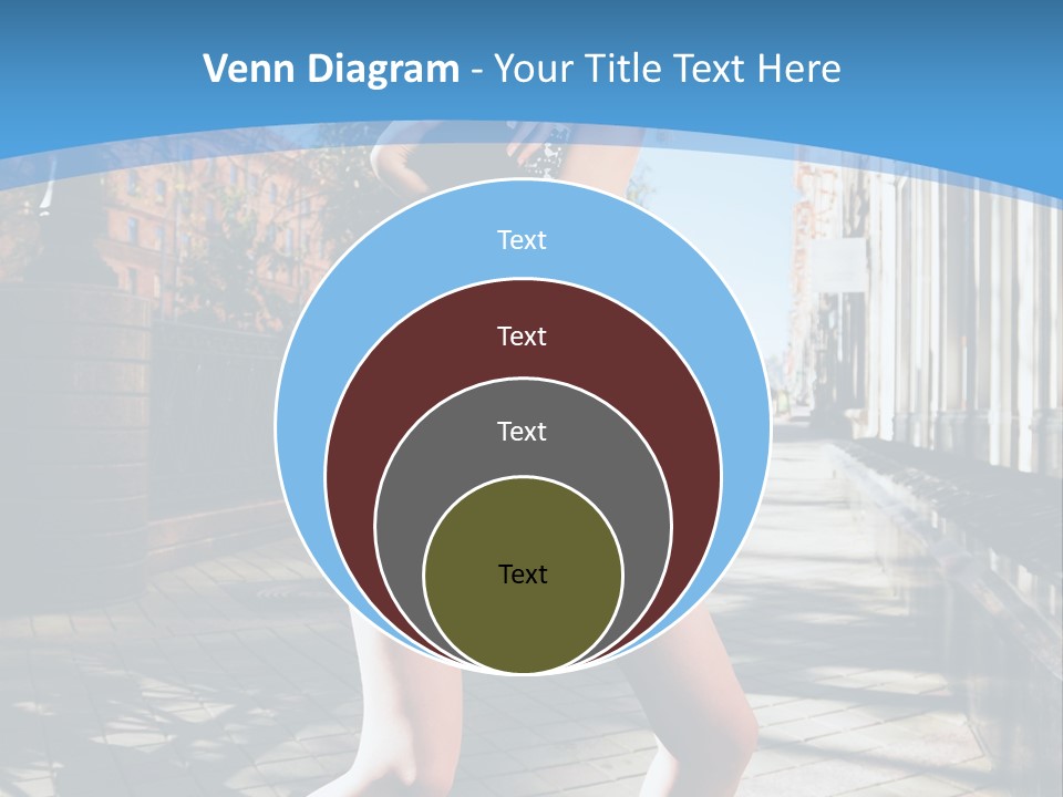 Human Posing Black PowerPoint Template