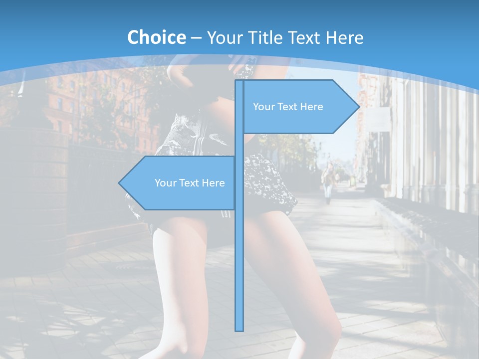 Human Posing Black PowerPoint Template