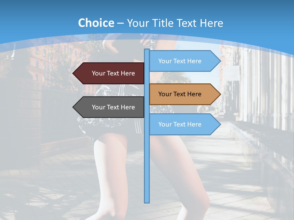 Human Posing Black PowerPoint Template