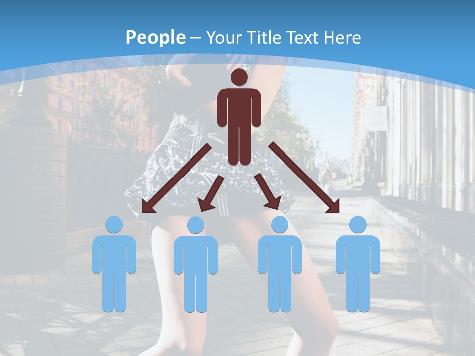 Human Posing Black PowerPoint Template
