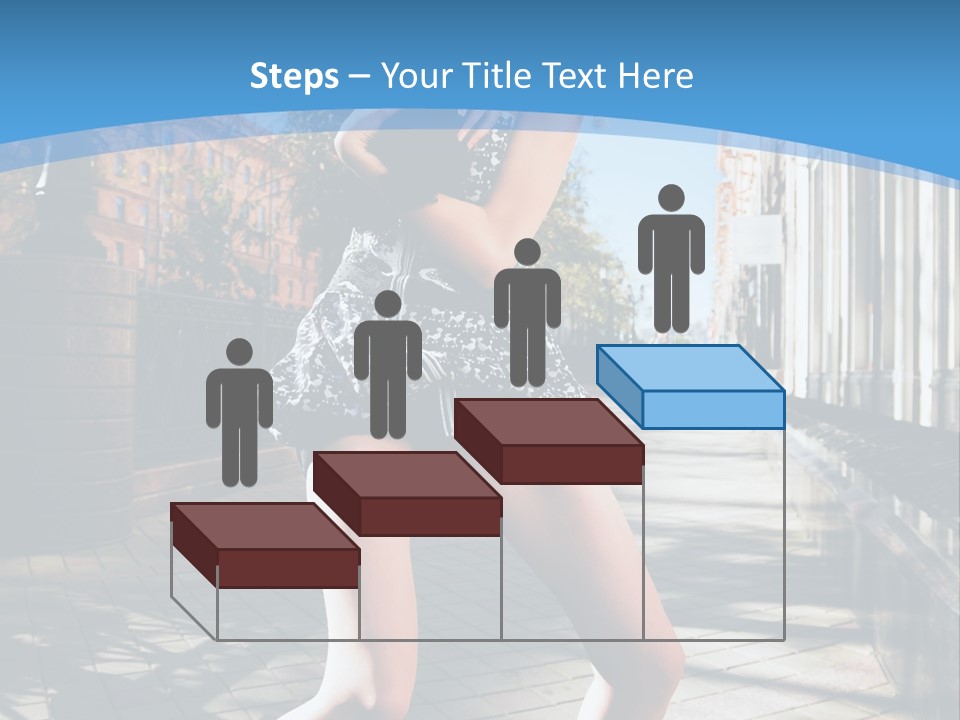 Human Posing Black PowerPoint Template