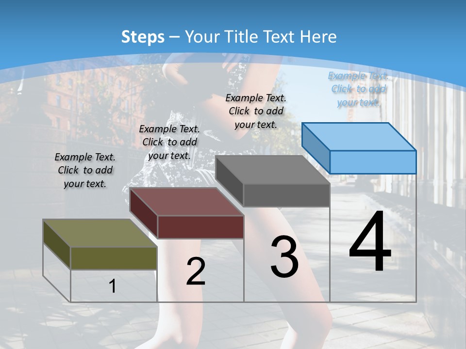 Human Posing Black PowerPoint Template