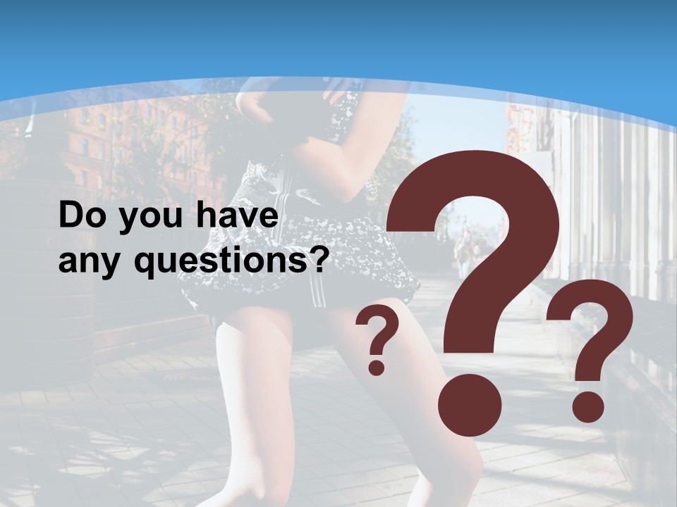 Human Posing Black PowerPoint Template