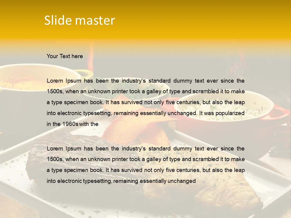 Nutrition Dining Gourmet PowerPoint Template