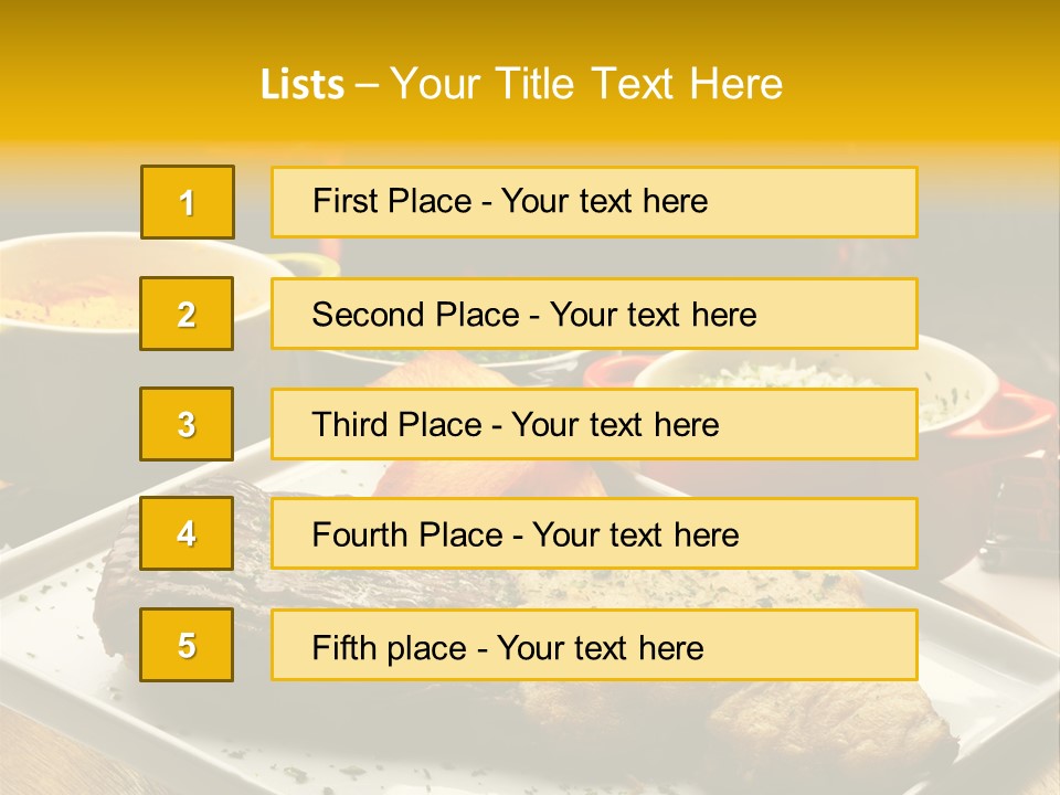 Nutrition Dining Gourmet PowerPoint Template