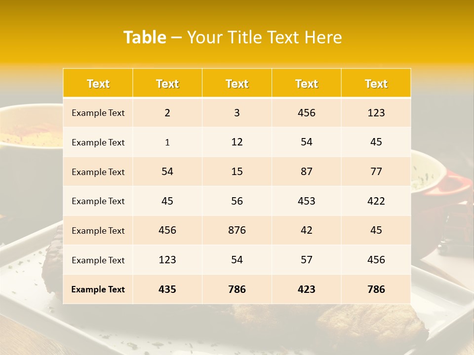 Nutrition Dining Gourmet PowerPoint Template