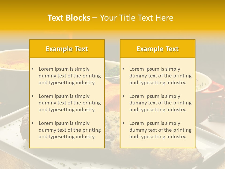 Nutrition Dining Gourmet PowerPoint Template