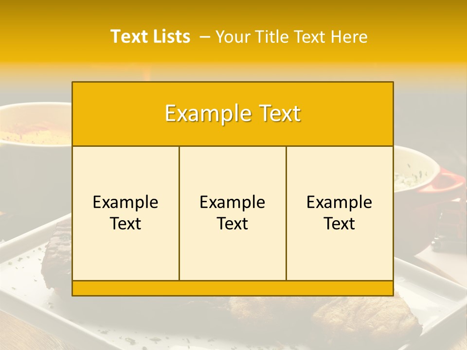 Nutrition Dining Gourmet PowerPoint Template