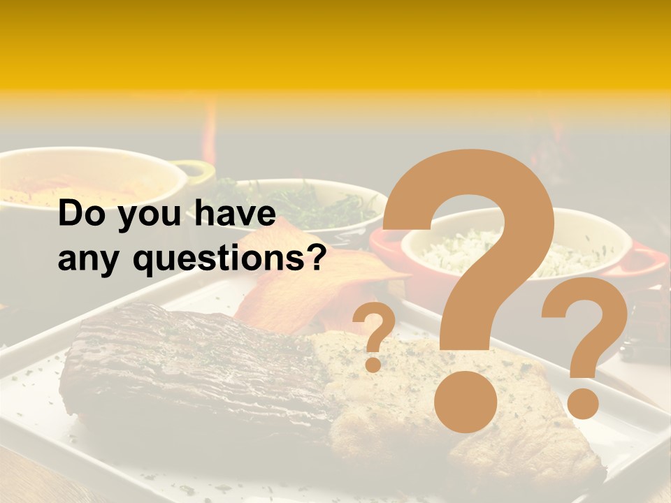 Nutrition Dining Gourmet PowerPoint Template