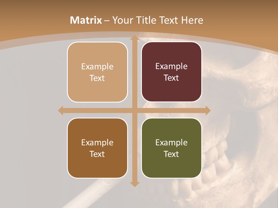 Addiction Photo Skeleton PowerPoint Template