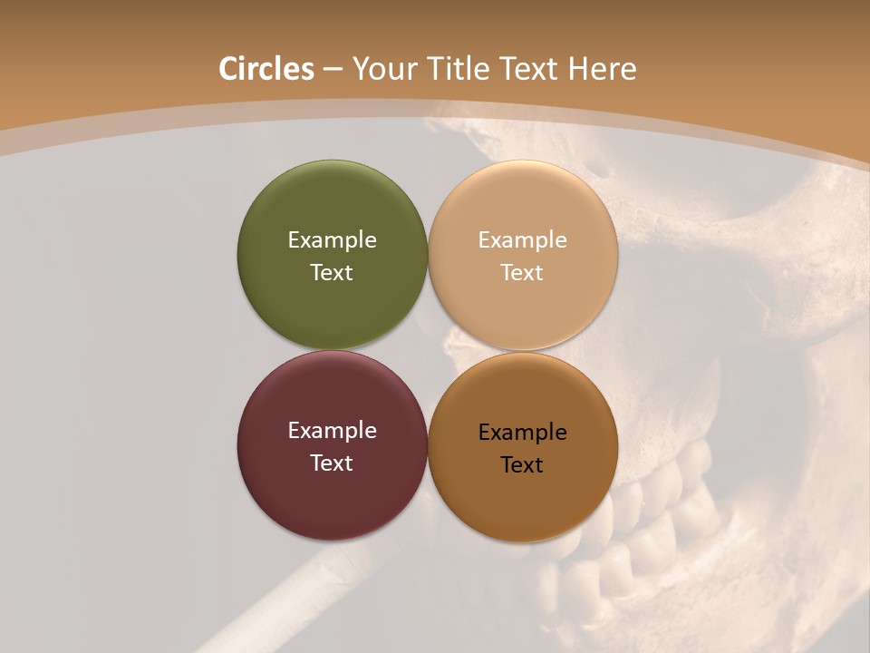 Addiction Photo Skeleton PowerPoint Template