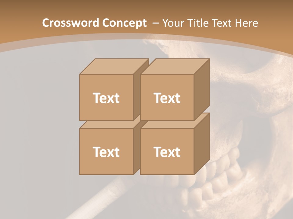 Addiction Photo Skeleton PowerPoint Template