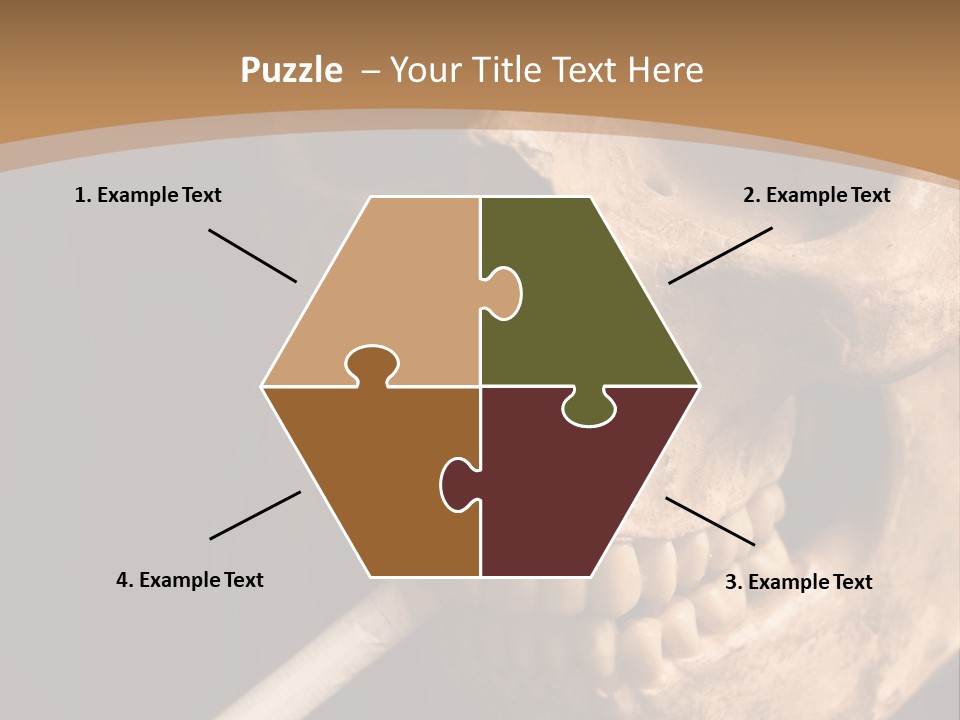 Addiction Photo Skeleton PowerPoint Template