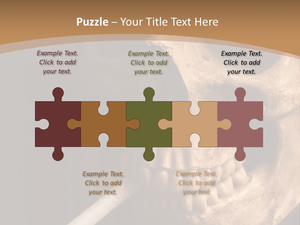 Addiction Photo Skeleton PowerPoint Template