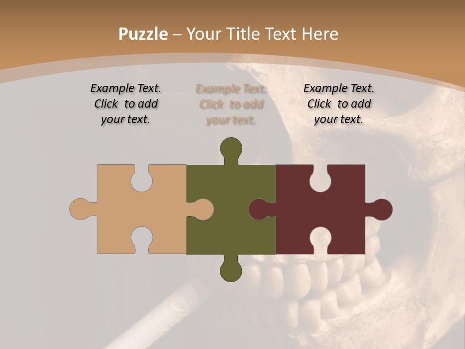 Addiction Photo Skeleton PowerPoint Template