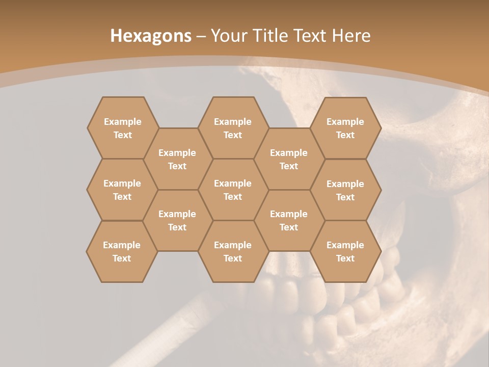 Addiction Photo Skeleton PowerPoint Template